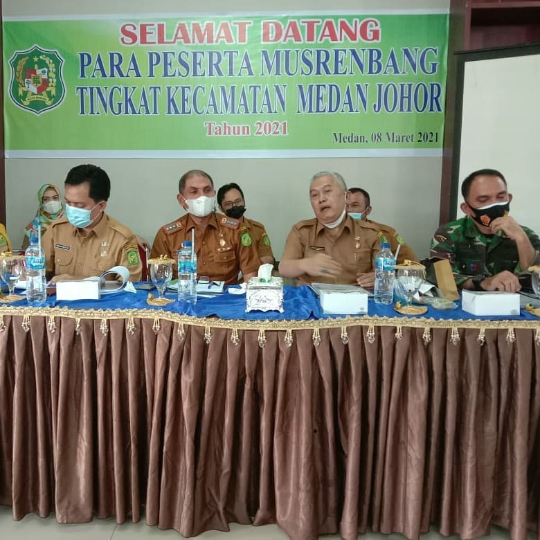 Selamat Datang Para peserta  Musrenbang Tingkat Kecamatan Medan Johor Tahun 2021