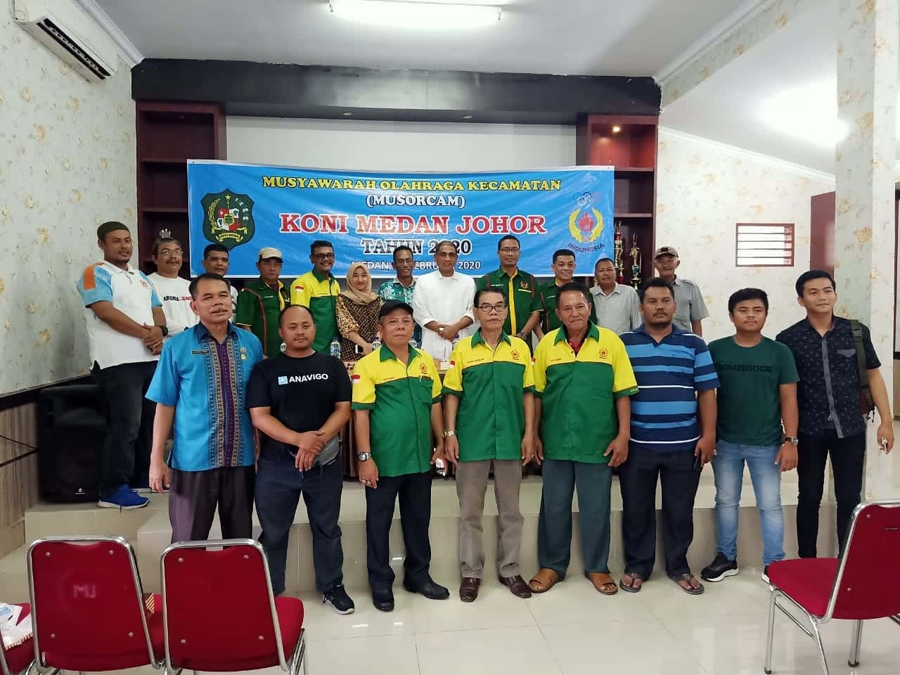 Musyawarah Olahraga Kecamatan (Musorcam) dilaksanakan di aula Kantor Camat Medan Johor