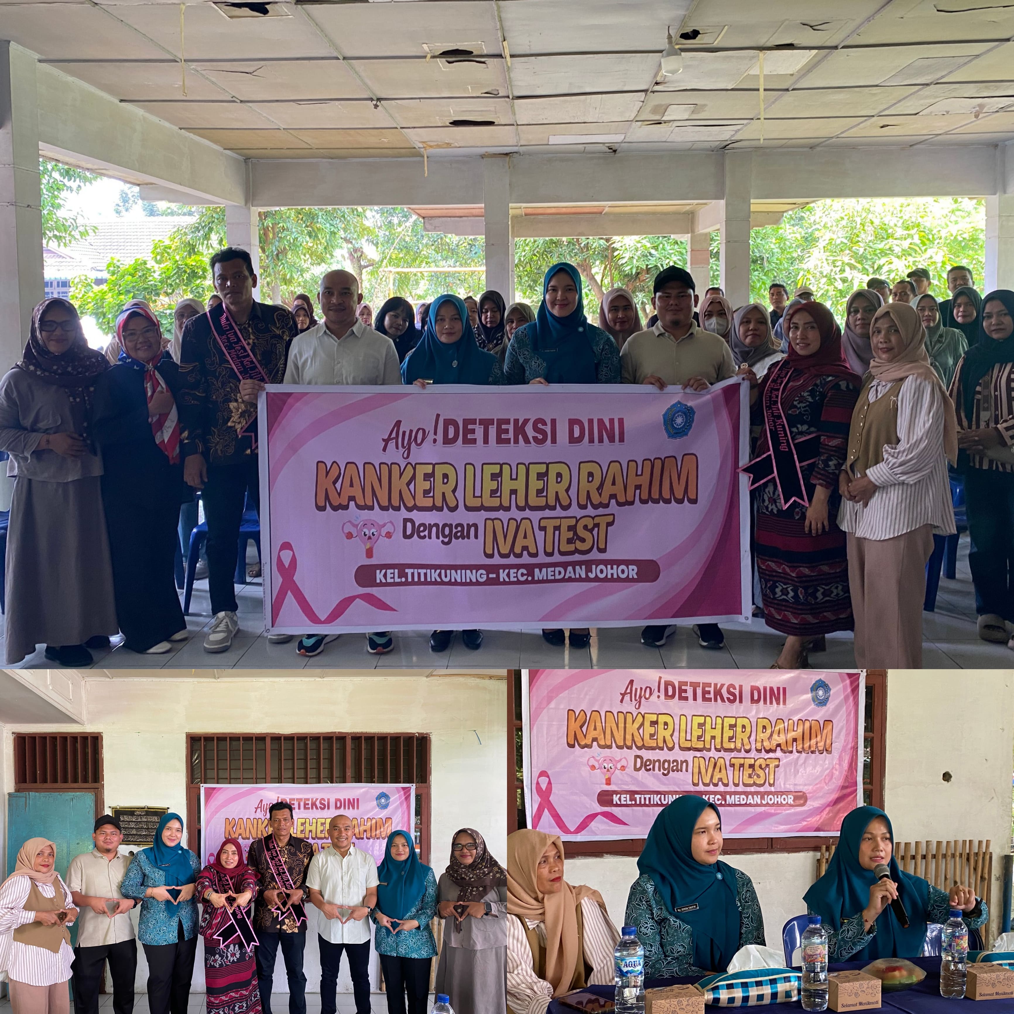 Sosialisasi Rumah IVA Test sebagai upaya meningkatkan kesadaran akan pentingnya deteksi dini kanker serviks di Kelurahan Titi Kuning
