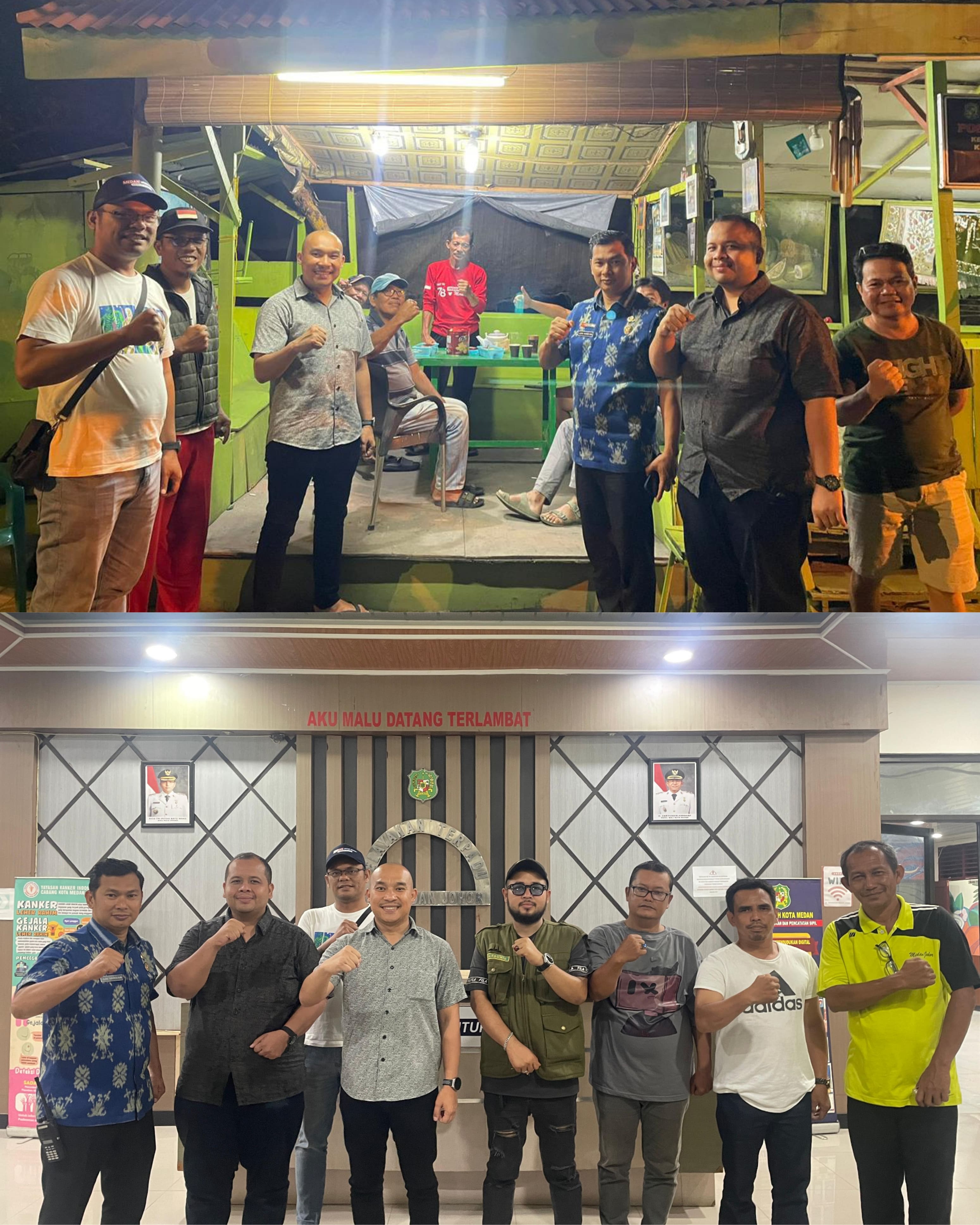 Camat Medan Johor melaksanakan kegiatan patroli ketentraman dan ketertiban umum (trantibum) di wilayah Kecamatan Medan Johor