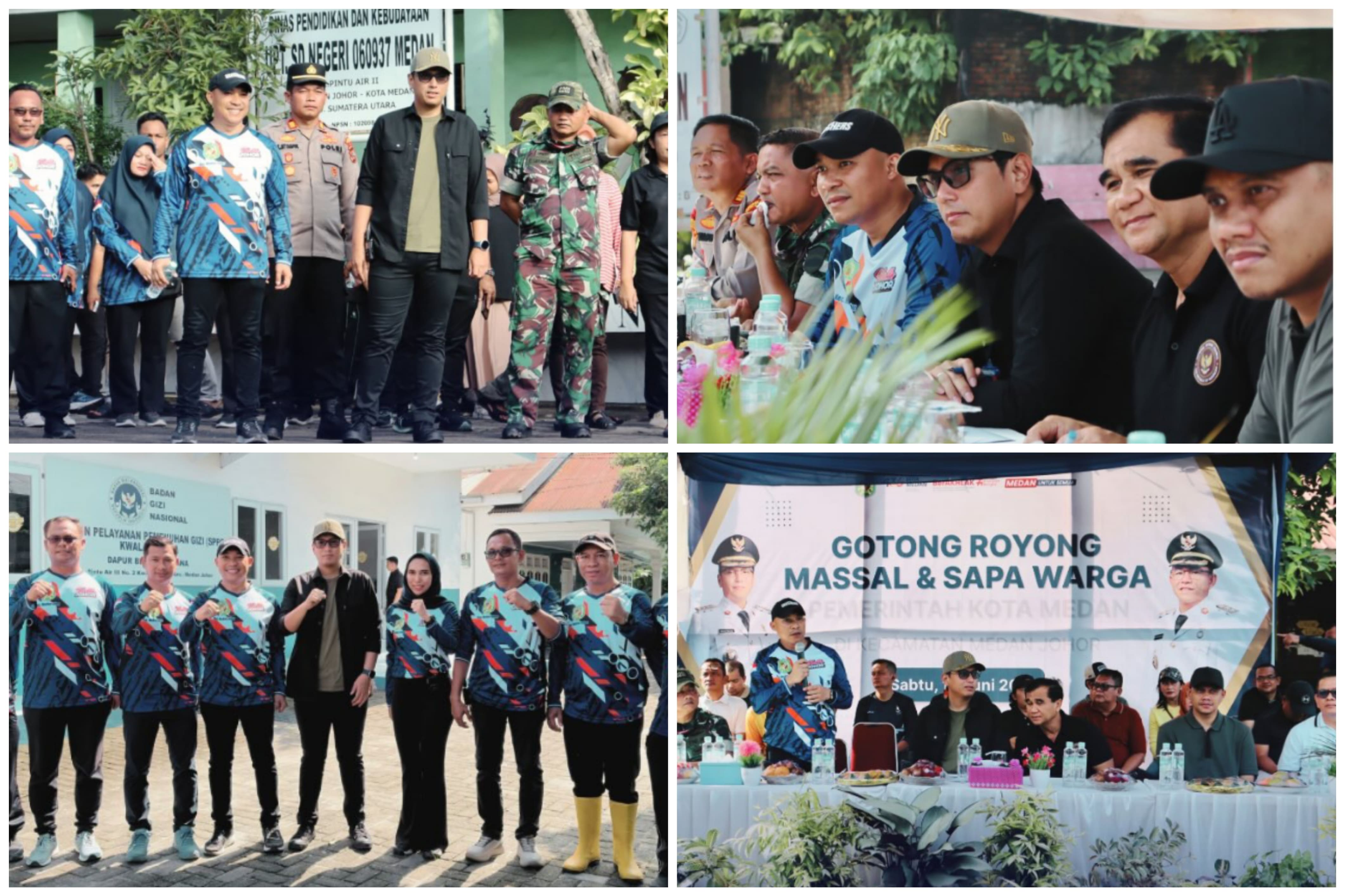 GOTONG ROYONG MASSAL DAN SAPA WARGA DI KECAMATAN MEDAN JOHOR