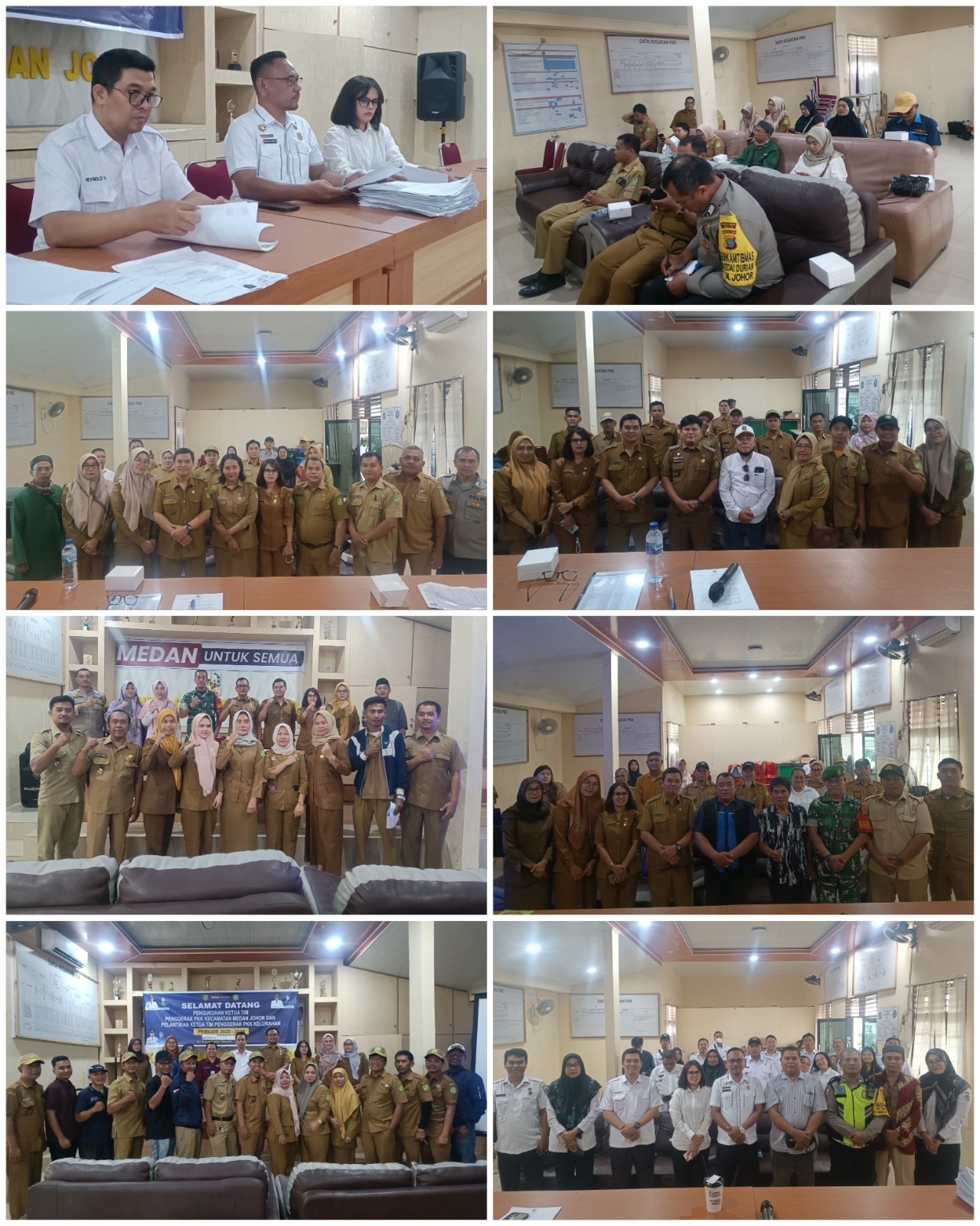 MUSYAWARAH KELURAHAN PKH MEDAN MAKMUR DI AULA KANTOR CAMAT MEDAN JOHOR